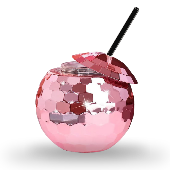 Diskokugle cocktail glas rose gold - 500 ml