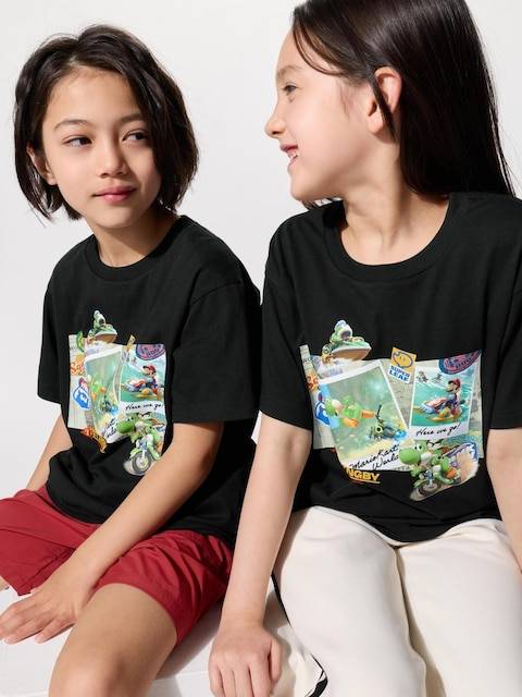 Uniqlo - Mario Kart World Ut Graphic T-shirt - Black - 9-10 Years (140cm)