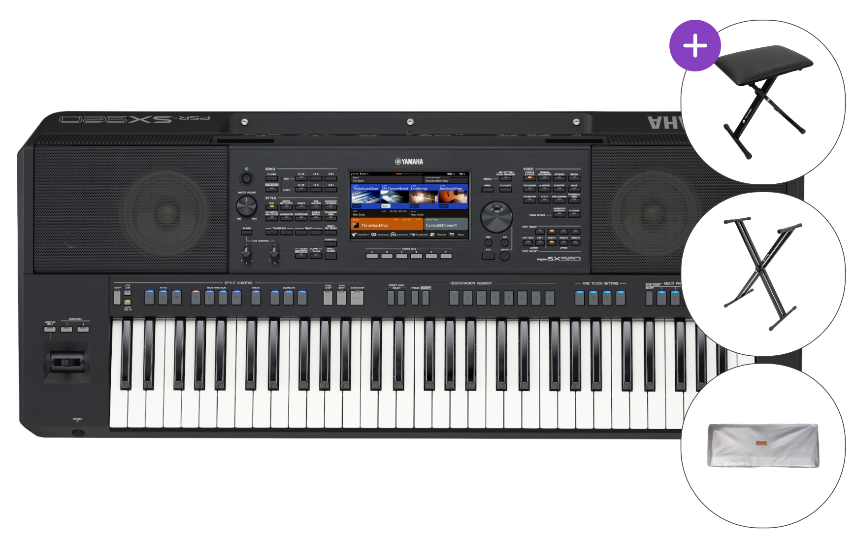 Yamaha PSR-SX920 SET 2 Professionellt tangentbord