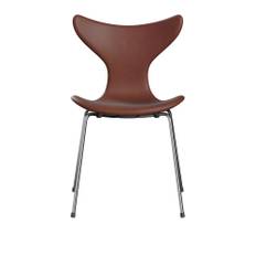 Fritz Hansen - 3108 Liljan Stol Anniversary Collection - Matstolar - Arne Jacobsen - Brun - Läder/Metall/Skum