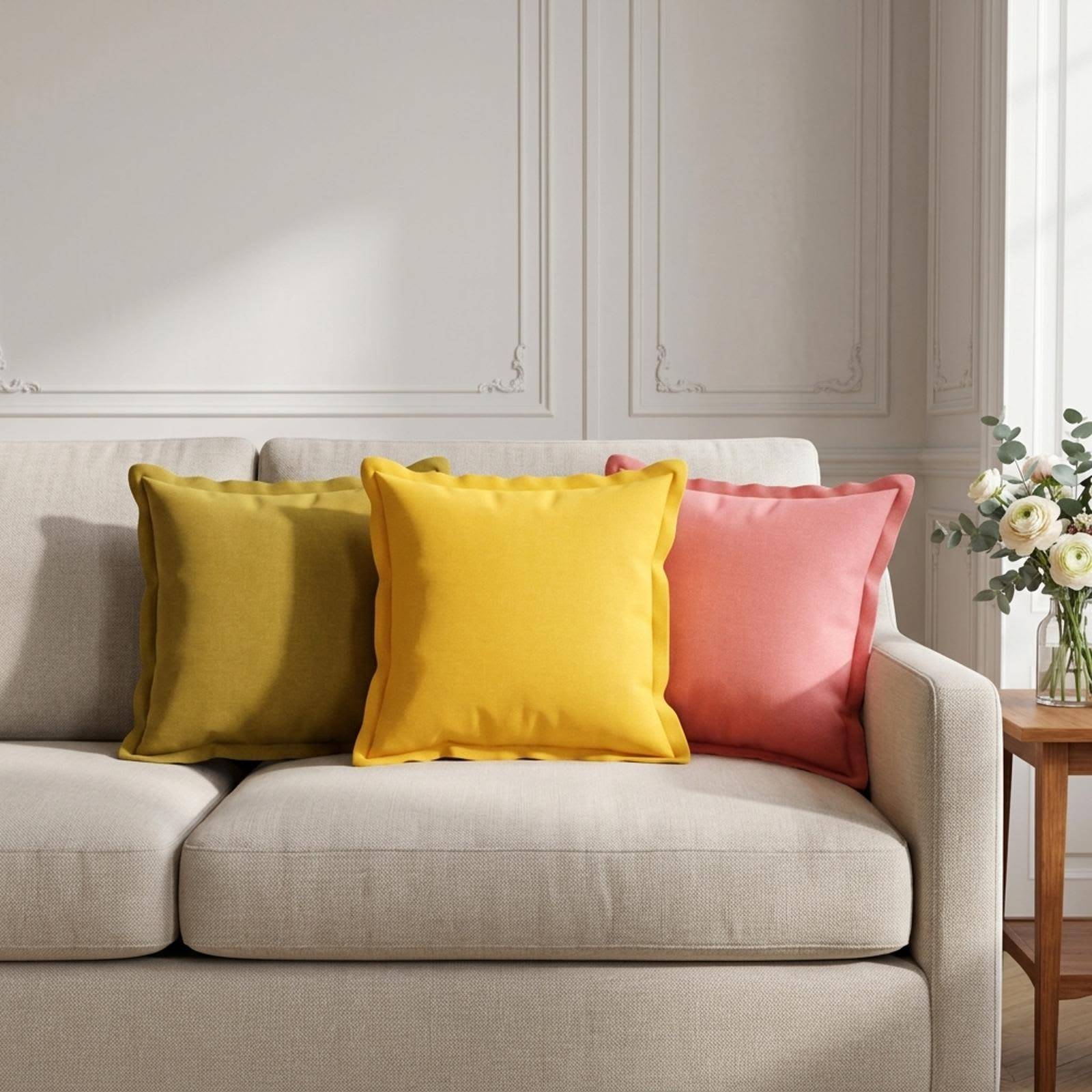 vidaXL Kudde med kudde HOUTEN 6 st Ljusgrön Faux Linne