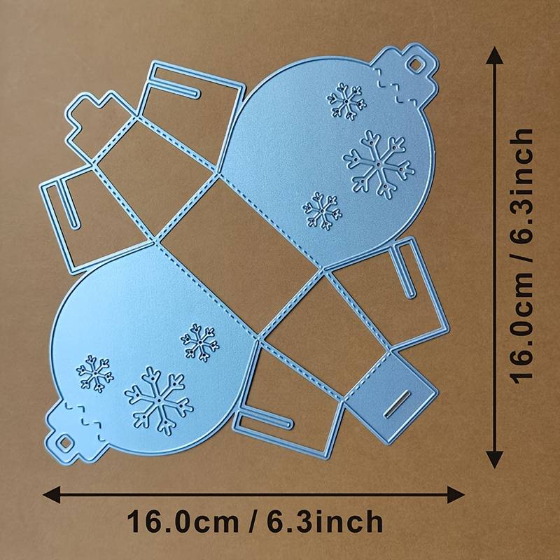 New Snowflake Box Christmas Craft Embossing Mold 2025 Metal Cutting Dies For Diy Decorative Scrapbooking Album Card Making