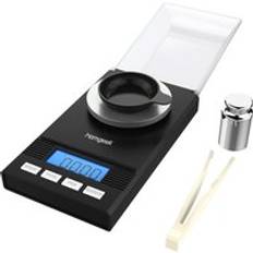 Hög precision digital milligramvåg 50g/0.001g mini elektronisk balans pulvervåg guldsmycken karatvåg