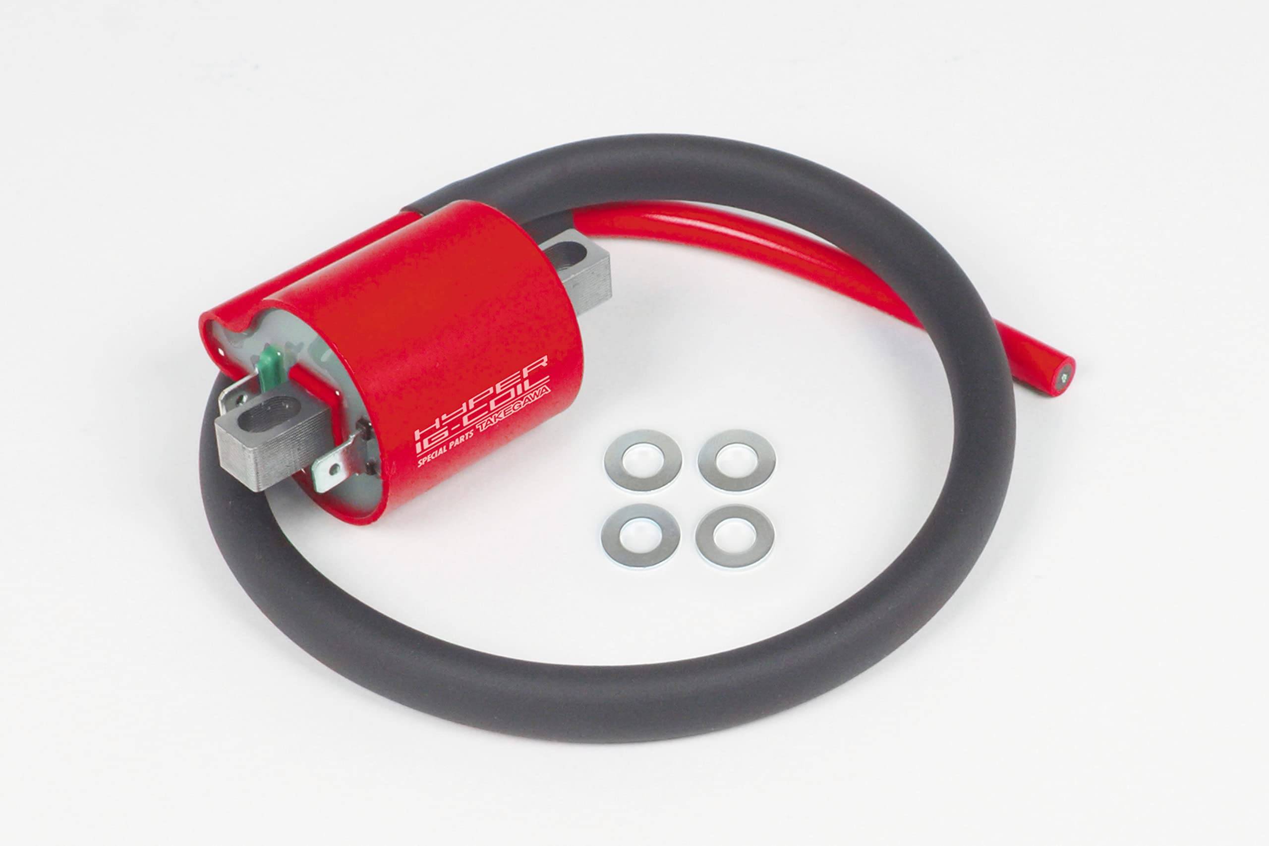 Special Parts Takegawa (TAKEGAWA) Hyper Ignition Coil, Red, for Dax 125, CT125, Monkey (FI), GROM, Cub (FI), Z125 PRO, etc. (Product Code: 05-02-0026)
