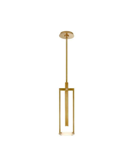 Visual Comfort Melange Floating Disc takpendel antik mässing S - Guld / Brun (HCustom Height Available x B12.7cm)