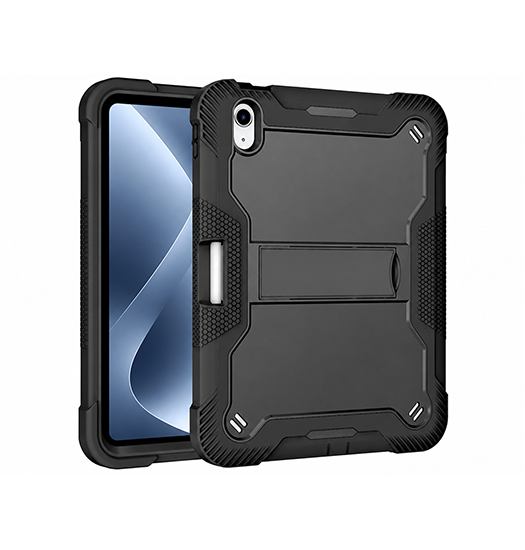 iPad 11" (2025) / iPad 10.9" (2022) - ToughCase™ 360° Håndværker Cover - Sort