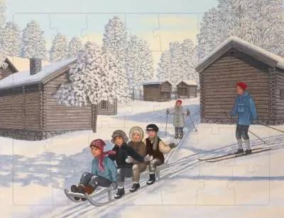 Pussel Kälkbacken Från Junsele Ångermanland av Erkers Marie Persson