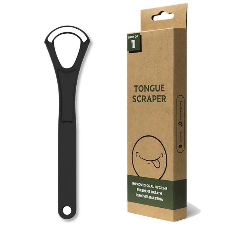 1 Pc Stainless Steel Tongue Scraper For Bad Breath Removal Tongue Coating Cleaner Oral Care Tool