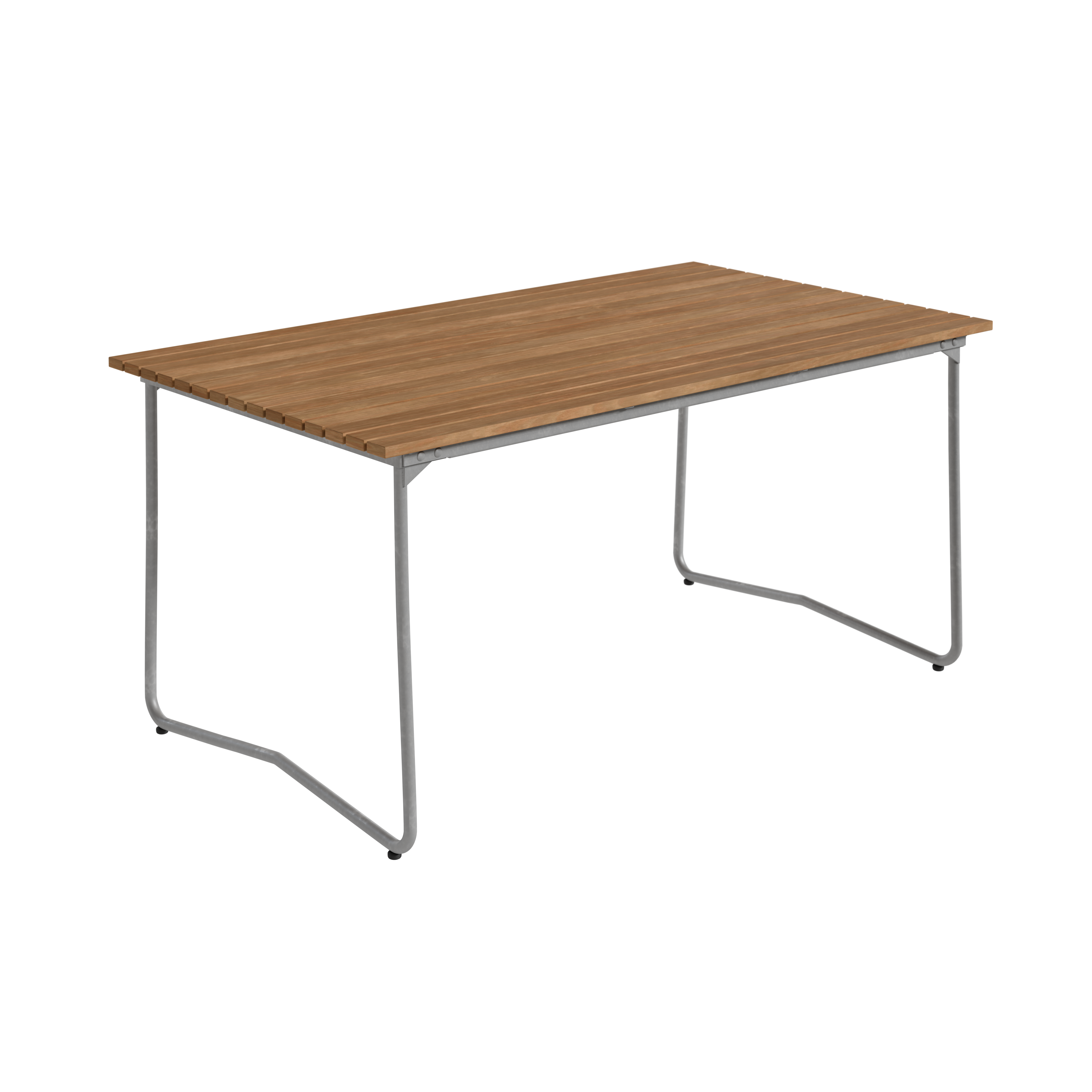 Grythyttan Stålmöbler Bovik Bord 92x150 Cm / Varmförzinkat Stål - Trädgårdsbord Teak - 10814