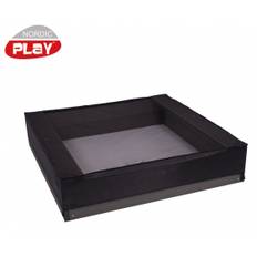 NSH Sandkassenet Sort 120x120cm