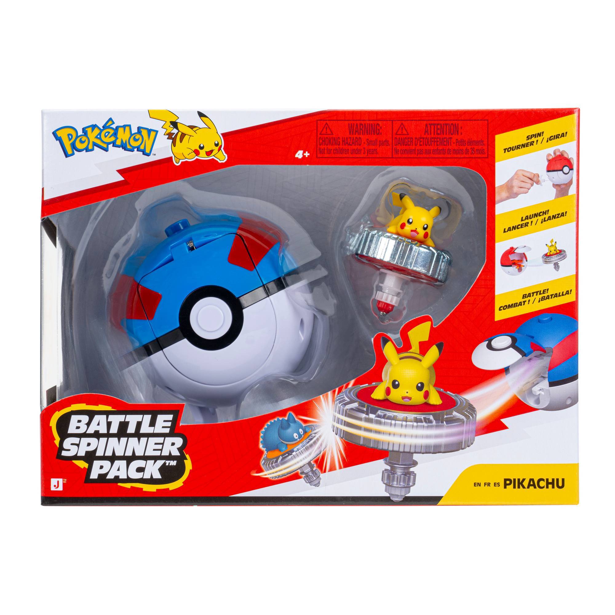 Pokemon Battle Spinner Pack Pikachu with Great Ball - Pokemon - Leksaksaffären