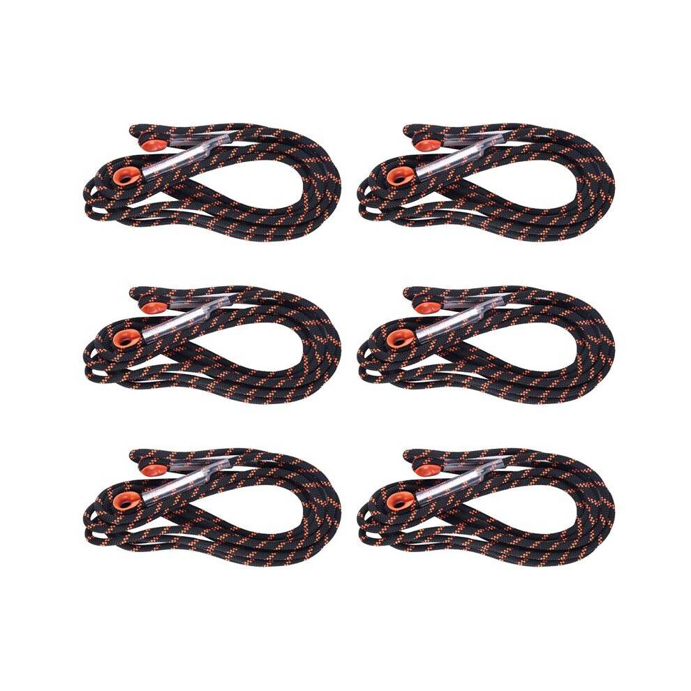 6pcs 5M 8 mm Thickness Tree Rock Climbing Cord Outdoor Safety Hiking Rope High Strength Safety Sling Cord