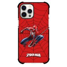 Spider Man Phone Case For iPhone Samsung Galaxy Pixel OnePlus Vivo Xiaomi Asus Sony Motorola Nokia - PS4 Spider Man Swinging Sticker On Web Background