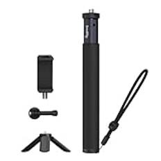 SMALLRIG Invisible Selfie Stick för Insta360, Selfie Stick Pole med Tripod för GoPro 12 10 9 8, för Insta360 X3, för DJI Action3, för AKASO och Phone - 4758