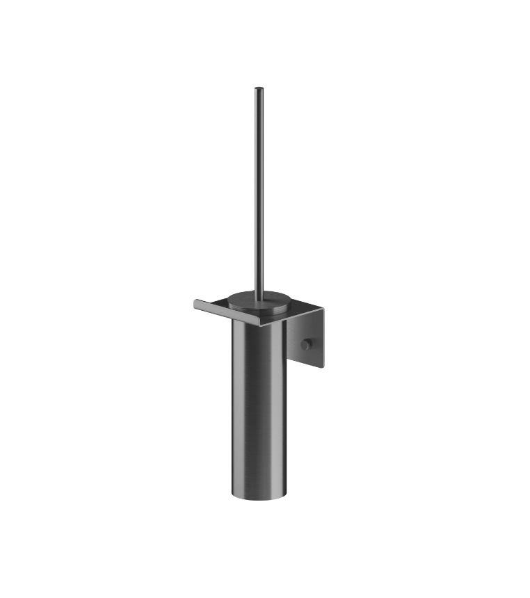 MGS Rund toiletbørste - væghængt - titanium