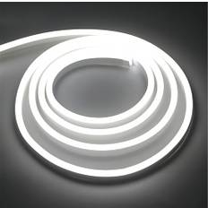 ONSSI® Neon LED-Remsor 220V (kall Vit,20M),12w/m Vardera 10cm Skuren,288 Led/m COB-Repljus,IP65 Vattentät Med Strömbrytare och Klistermärke, Neon Led för Inom-och Utomhusbruk