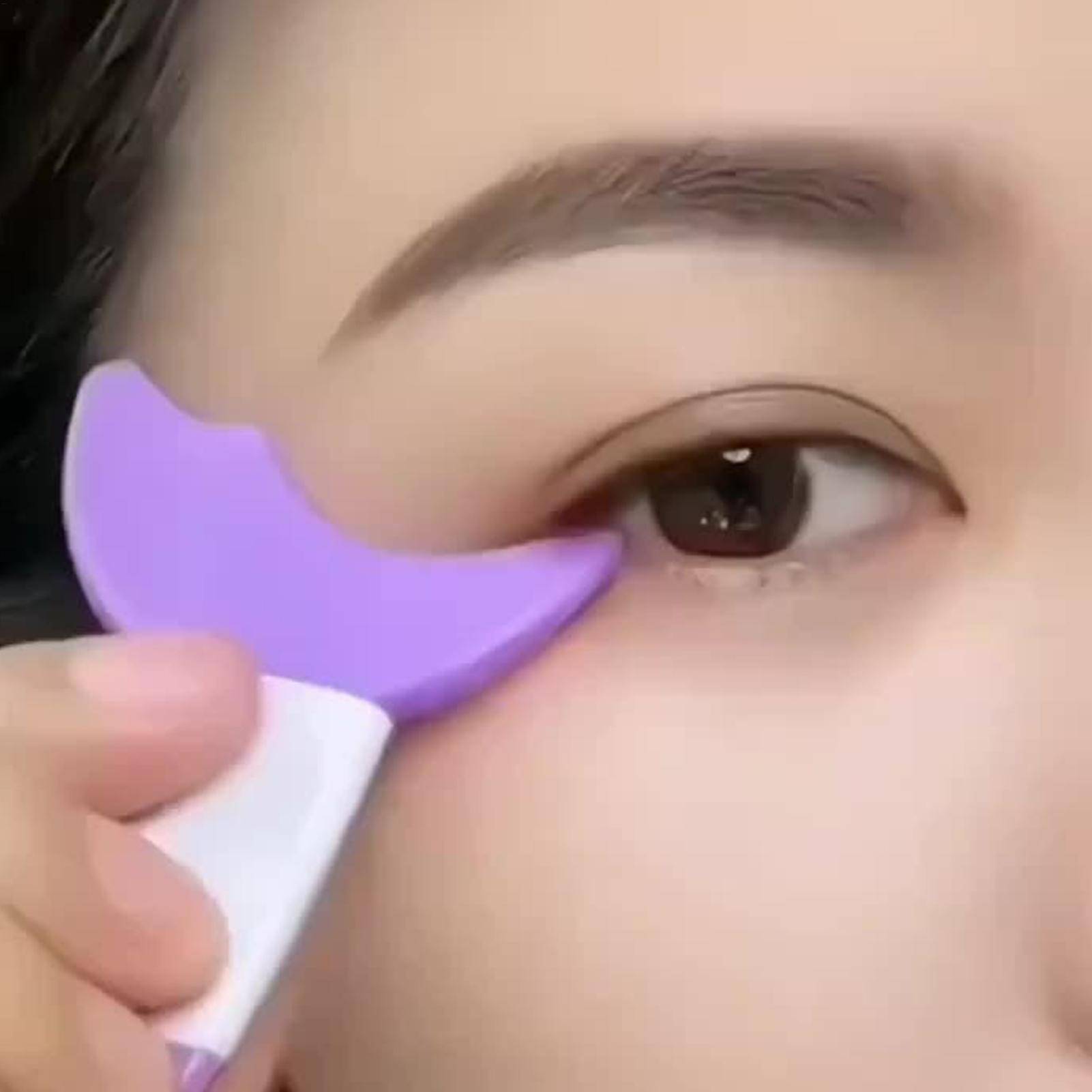 Winged Eye Liner Stencil Reusable Silicone Multi-Purpose Makeup Aid Eye Liner Tool Mascara Guard for Women Girls Beginners Home