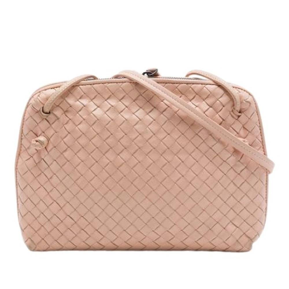Bottega Veneta Vintage Pre-owned Nodini Skuldertaske - Vintage - Dame - Lyserød - ONE SIZE - Uld