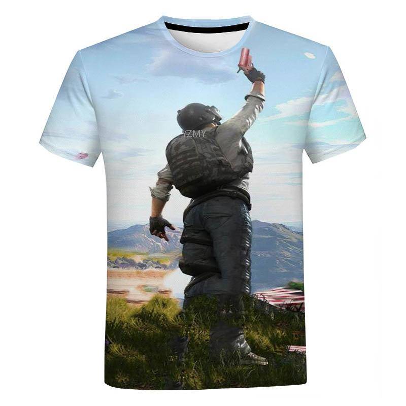 Män Kvinnor Barn Pubg 3D Printe Cool Toppar Tee Game Streetwear Mode T-shirt Ny Sommar Casual Kortärmad cm