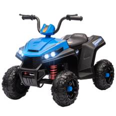 Elektrisk quad til børn 12V børnequad med 4-hjulsophæng, MP3 musikafspiller, børnebil med forlygte, frem- og bakgear, til 3-5 år børn, 5 km/t, metal,