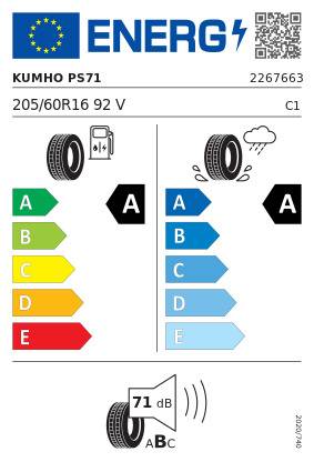 KUMHO Sommerdæk 205/60R16 Ecsta PS71