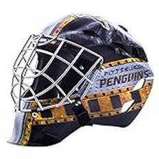 Franklin sport NHL Pittsburgh Penguins mini hockeymålvaktsmask med fodral – samlarobjekt målvaktsmask med officiella NHL-logotyper och färger, 7784F19