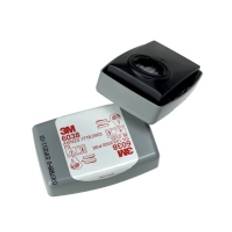 3M partikelfilter med aktivt kul, P3R 6038 - 20 stk (10x sæt af 2) - du skal bruge 2 filtre til én maske (6038)