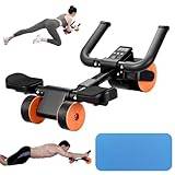 Bnlei Ab Roller automatisk rebound-bygghjul, ab tränare för hemmet, magmuskeltränare sportutrustning för core träning, ABs hjul fitness-tillbehör