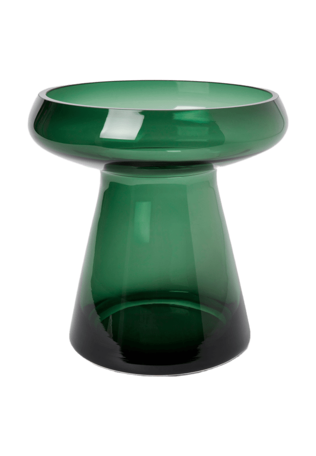 MANO ATELIER Glasvas 23 cm Dekoration Grön ONESIZE
