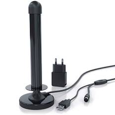 CSL- DAB+ DVB-T2 HD Antenne aktiv - Digitale HDTV Stabantenne Zimmerantenne Verstärkerantenne - 4 m Kabel USB und Koaxialstecker inkl. USB Netzteil