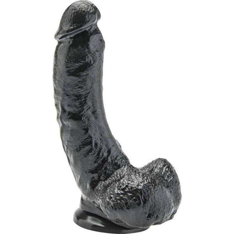 Get Real - Dildo 20,5 cm med kulor svart