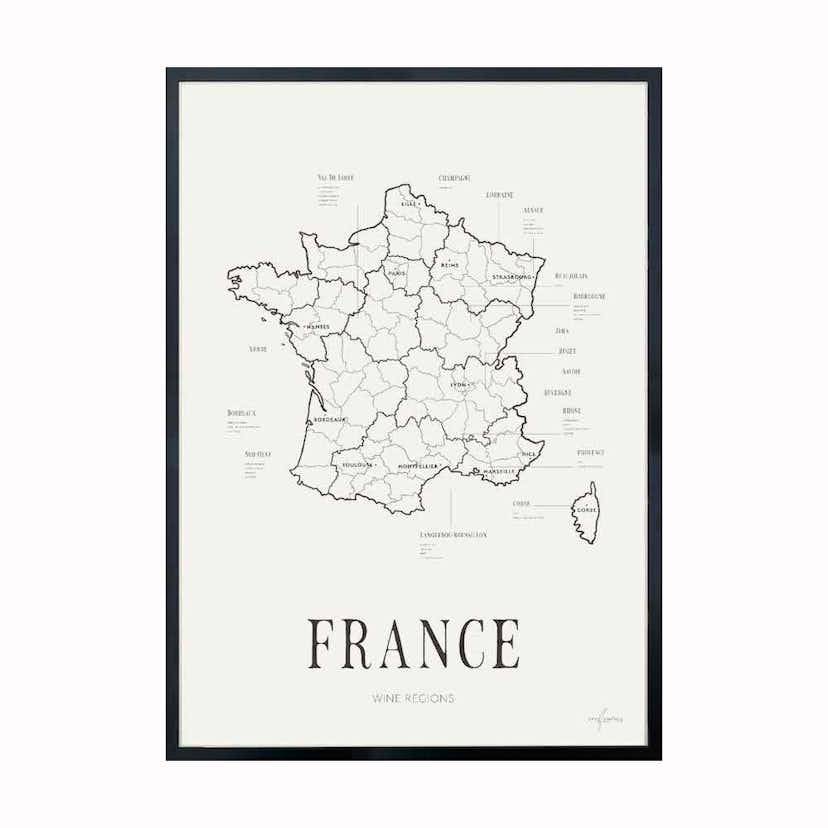 Poster Corkframes Vinkarta Frankrike