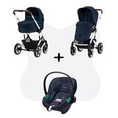 Cybex Talos S Lux Travelsystem Ocean Blue - Silver Frame With Aton S2