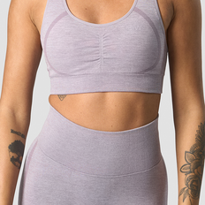 Rush Seamless Sports Bra, Lilac Melange