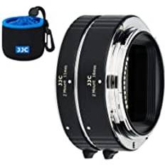 JJC AF autofokus förlängningsrör (11 mm 16 mm) TTL-exponering för Nikon Z-montering Z30 Z5 Z50 Z9 Z7 Z6 DSLR-kameror och objektiv för närbild makro fotografi med kropp bakre linsskydd och