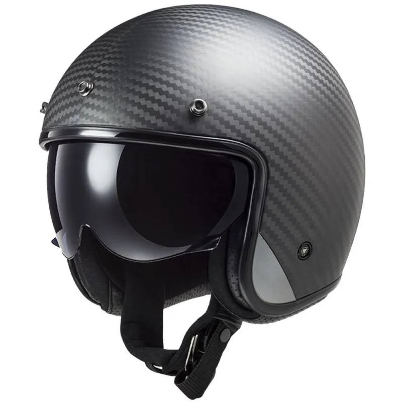 Hjälm Ls2 Of601 Bob Ii Carbon Svart