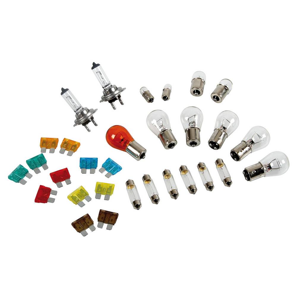 H7 Halogen 24V pærekit - Kitsæt Pærer & Sikringer - 30 dele