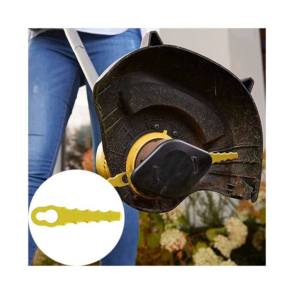 50pcs Lawnmower Blade Plastic L83 Grass Cutting Blade Replacement Part Mowing Machine Blade Cordless Grass Trimmer