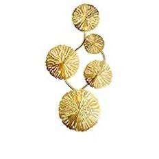 Anslut väggkonter, koppar luster guld lotus blad vägg lampa vintage retro sängen vardagsrum konstdekor hem belysning vägg sconces g4 glödlampa (färg: 4 huvud, storlek: varmt ljus)