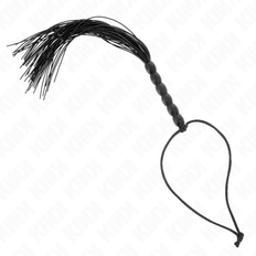 Kink Impact & Touch Kink - Mini Silicone Whip With 6 Black Beads 26 Cm