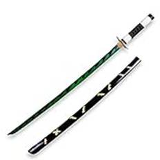 LIZHIZHI Demon slayer svärd 75 cm (30 tum) bambu samurai Katana, anime cosplay rekvisita, barngåva