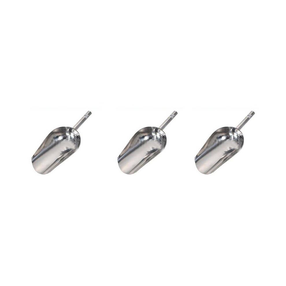 3X Stainless Ice Scoop Scale Hopper Flour Scoop Coffee Scoop Tea Scoop Spice Shovel