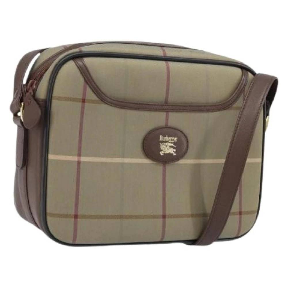 Burberry Vintage Pre-owned Vintage Canvas Skuldertaske - Vintage - Dame - Brun - ONE SIZE - Uld