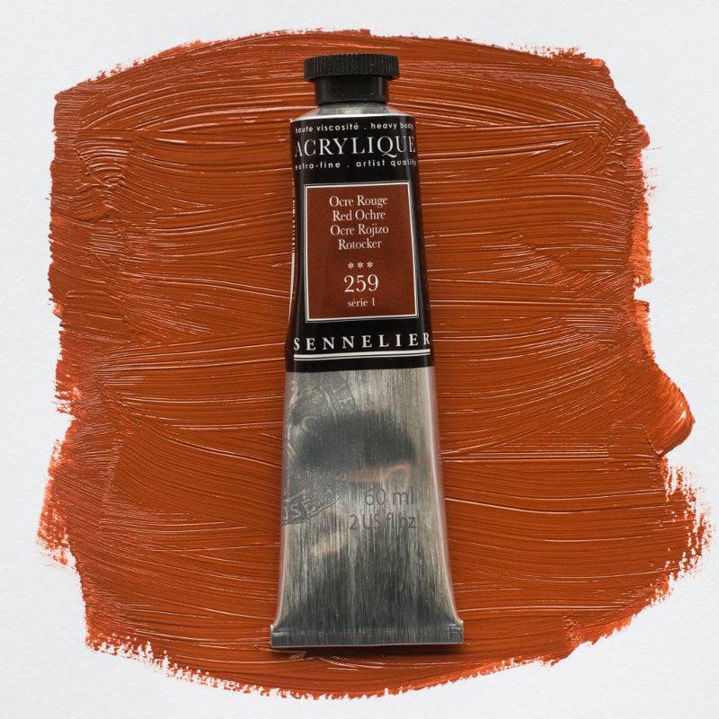 Sennelier Artist Acrylique Akrylfärg 60 ml Red Ochre S1 259 (3F)