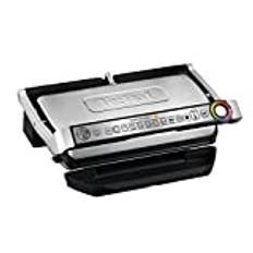 Tefal OptiGrill+ XL Kontaktgrill, 9 Programme, Garstufenanzeige, Abnehmbare XL-Platten, Manueller Modus, Elektrogrill, Edelstahl, GC722D16