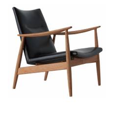 Ritzwell - Rivage RI1226 Easy Chair, Natural Oil Oak FrameFinish, Fabric Cat R., 1052 - Lænestole - Atelier D.Q. - Grøn - Træ/Tekstilmateriale