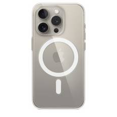 Original silikonfodral för iPhone 15 Pro Apple Clear Case MT223ZM/A MagSafe transparent
