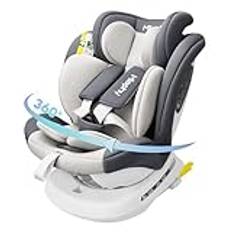 Miophy I-Size 360° vridbar Bilbarnstolar, Grupp 0+1/2/3, 0–12 år, 40–150 cm, babybilstol med isofix