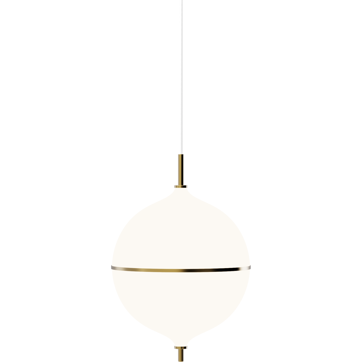 Eternal Moonlight Pendel Ø32 Med Hvid StofLEDning - Rebello Decor - Hos Lampeagenten