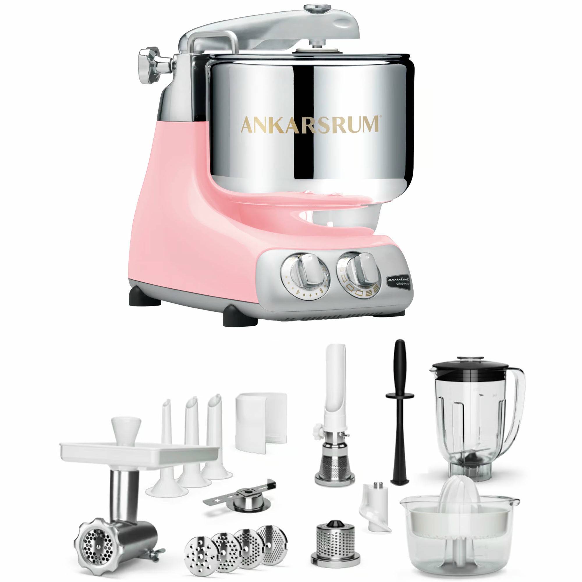 Ankarsrum Assistent Original AKM6230 Cloudy Pink + Deluxepakke